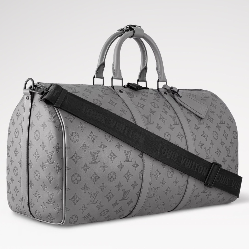 Louis Vuitton Keepall Monogram Gray Duffel Bag - Picture 2 of 16
